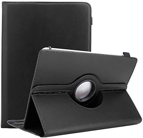 Cadorabo Funda para Tableta Compatible con Xiaomi Mi Pad 4 (8.0) en Negro - Funda Protectora de Cuero sintético con función de Soporte - Estuche de 360 ​​Grados con Banda elástica