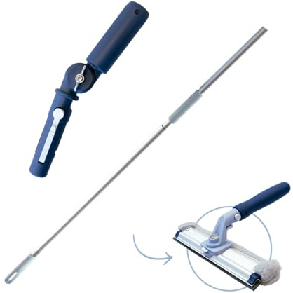 Ha-Ra ERA Teleskopstiel mit Adapter für ERA-Wischer 1,14-1,70m I robuster Teleskopstiel stufenlos ausziehbar I Teleskopstiel mit Adapter I Rutschfester Griff & langlebiges Aluminium