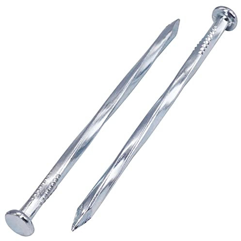 SKIR'CO Lot de 150 clous carrés torsadés en acier zingué 3,0 x 70 mm