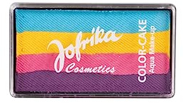 PartyXPeople Jofrika Color-Cake Rainbow I 4 farbige Aqua Schminke I Wasserlöslich I Leichte Handhabung | Wischfeste Schminke | bunt 708844 - STD