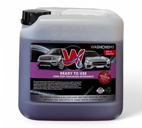 Foam Cannon Ready to Use - Touchless One Step Car Wash Shampoo (1 Gallon, 128 oz) – No Mixing Ratio Required - Commercial Grade – Great for Cars, Trucks, Motorcycles, Other - Wash Chems (1)