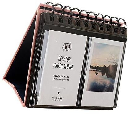 FUNOMOCYA Miniálbum De Fotos De Escritorio Hojas Sueltas Práctico Para Almacenar Fotos