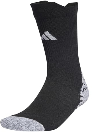 adidas Unisex Football GRIP Knitted Crew Performance Socks Cushioned, black/white, 8.5-10