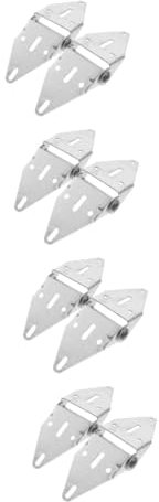SOLUSTRE 8pcs Garage Door Hinge Auto Close Spring Hinge for Garage Door Bracket Self Closing Mounting Bolts for Heavy Duty Use