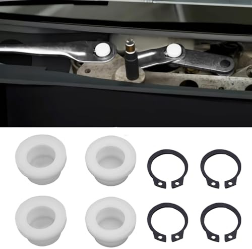 JESTOP Set di boccole in plastica per collegamento tergicristallo per AU-DI Q7 2006-2022, boccola di collegamento del tergicristallo, set di boccole in plastica per asta tergicristallo