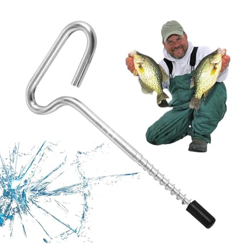 Ancres à glace, ancres à glace | Piquets d'ancrage de pêche portables en métal | Ancres de tente de camping, piquet de tente fileté, vis de tente de pêche d'hiver pour tente de pêche sur glace