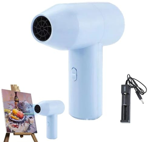 Secador De Pelo Inalámbrico De Mano, viento frío USB Recargable Portátil, Secador De Pelo De Viaje Inalámbrico Sin Cable De Bajo Ruido Para Estudiantes De Arte