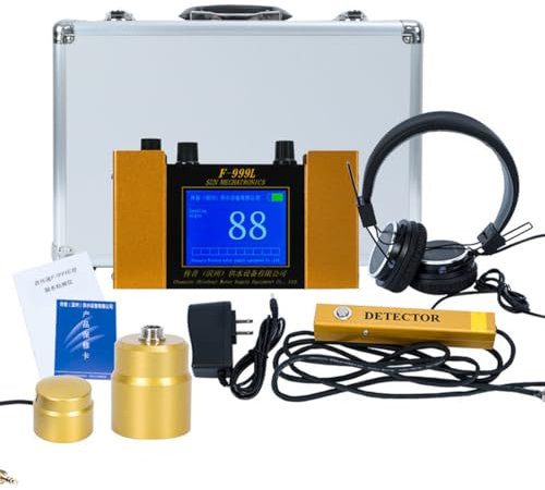GJBMXSM Detector Ultrasónico De Fugas De Agua, Sensor Alta Sensibilidad para Fugas En Tuberías,Fontanería Y Calefacción por Suelo Radiante,Detector Profesional De Fugas En Tuberías Subterráneas