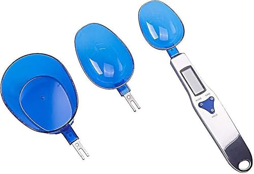 Cucchiaio dosatore digitale da cucina, bilancia elettronica per dosare ingredienti, con 3 teste intercambiabili rimovibili, facile da pulire, utensile da cucina