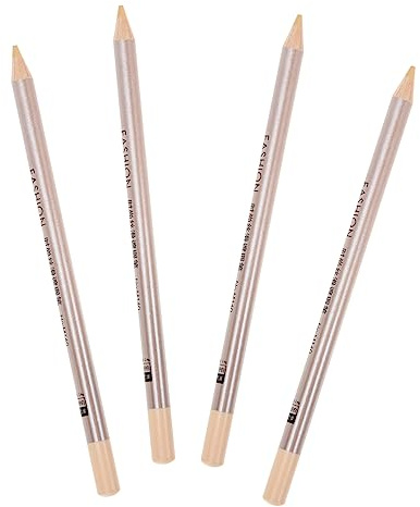 SHERCHPRY Lot de 4 Stylos Correcteurs de Taches en Bois 2 Naturel Waterproof pour Femmes Camouflage Cicatrices Imperfections Visage Usage Quotidien