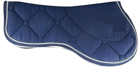 YShiuoL Sattelunterlage Korrektur Halbschabracke Reitpferde Reitausrüstung Satteldecke(Blue)