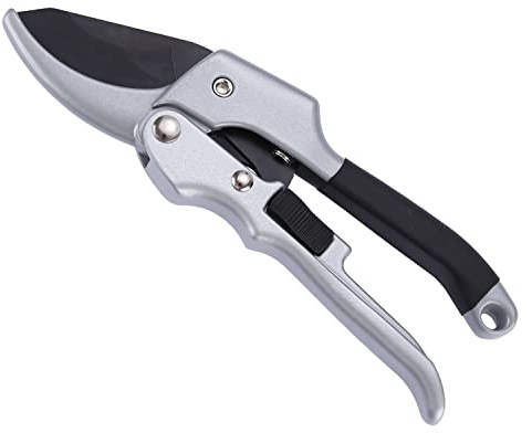 VGVSBG Cesoie da Potatura da Giardino, Tagliabordi Manuale a Cricchetto con Maniglia Comoda Chiusura di Sicurezza, Cesoie per Potatura Rami da Giardino Domestico Adatte per Lo Styling del