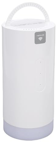 VELATEMOR Hotspot WiFi Extérieur 4G LTE, Routeur de Camping Portable avec Lanterne Colorée et Emplacement pour Carte SIM, Internet Haut Débit pour Les Voyages en Camping-Car, Travail à