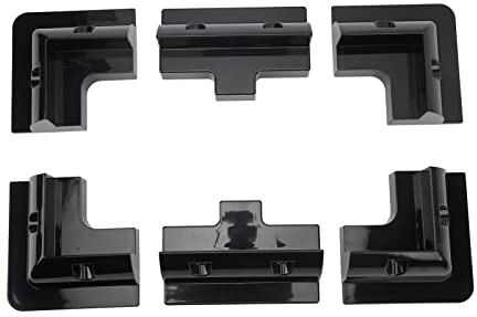Support d'angle de Panneau Solaire en Plastique ABS, Support de Montage pour Camping-Car, Bateaux, Bus, Camping-Cars, 6 pièces, Noir