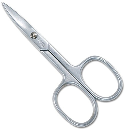 CREDO Nagelschere 8 cm, gebogen, abgerundete Spitzen, mattchrom