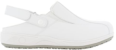 SAFETY JOGGER Arbeitsschuhe Damen - CARINNE - Leichter, Bequemer Arbeitsschuh mit Klettverschluss, ideal für Pflege oder Küche, rutschfest, Stoßdämpfend Sicherheitsclog EU 39, Weiß