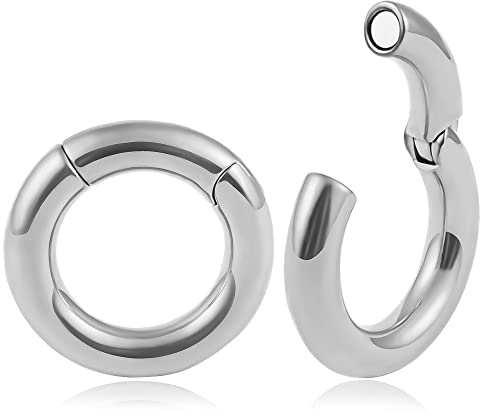 Vankula Ohr Gewichte Flesh Ear Weights Hangers Hoop Edelstahl für männer damen Ohrpiercing Gestreckte Schmuck 4mm 5mm 6mm 8mm
