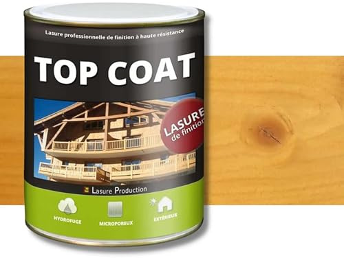 TOP COAT|LASURE DE FINITION ANTI UV-Chêne Doré-Bidon de 1 l