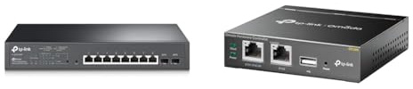 TP-Link Omada TL-SG2210MP Switch PoE Administrable 10 Ports Gigabit Avec 8 Ports PoE+ & Point d'Accès WiFi - Contrôleur de Cloud 2 Ethernet Ports, Port USB, Accès Cloud