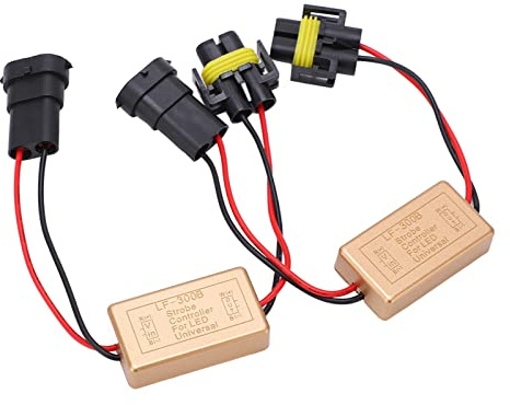 2 Contrôleurs Flash Stroboscopiques, Contrôleur LED Clignotant Haute Performance 50 W Avec une Bonne Résistance à la Chaleur Et 3 Types De Lampe Module Clignotant