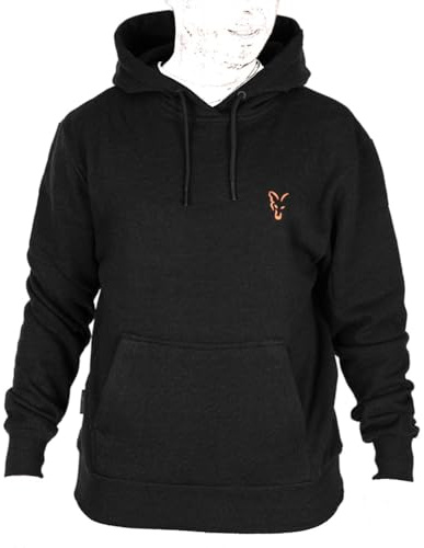 Fox Collection Hoody Black & Orange - Pullover, Größe:XXL