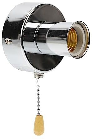 UPKOCH Portalampada Con Catenella Di Trazione Base Lampada Sostituibile Per Illuminazione Da Soffitto E Parete Facile Installazione E Utilizzo Accessorio Versatile Per Lampade Da Letto E Decorazioni