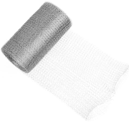 Hmkesoteric Maille de Acier Inoxydable, Filets de Acier Inoxydable pour Jardin, Grillage Anti Rongeur Filet de Protection Contre pour Rongeurs Limaces Insectes 12.7 cm x 6 m