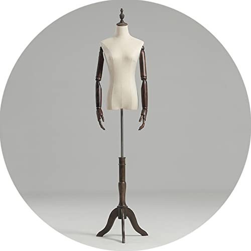 LIUSP Weiblicher Schaufensterpuppen-Torso, Halbkörper-Schneiderpuppe, Halbkörper-Schneiderpuppe ohne Kopf zum Aufbewahren von Kleidung, 155-180 cm höhenverstellbar