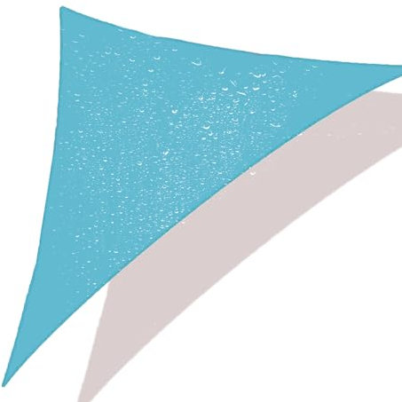 HUJZJY Vela Triangolare 3x3x4.3m, Tenda a Vela Ombreggiante Impermeabile, Vela Ombreggiante Impermeabile Triangolare, per Terrazze Vela Ombreggiante Triangolare Impermeabile