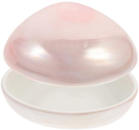 PRETYZOOM Shell Seasoning Dish Japanese Style Dipping Bowl Ceramic Condiment Bowl for Soy Sauce and Vinegar Serving for Sushi and Asian Cuisine Dining