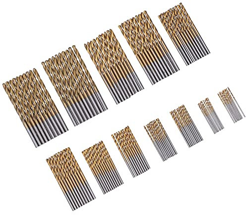 Spiralbohrer-Bits, Spiralbohrer-Set, 120-teilig, Schnellarbeitsstahl-Schlagbohrer für Holz, Kunststoff, Aluminiumlegierung, Gewerbliche Gastronomiegeräte