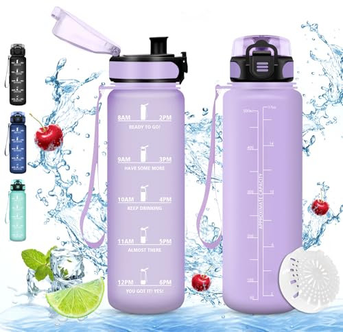 Stylanda Borraccia Sportiva, Borraccia 500ml, Borraccia Sport, Borracce ciclismo, Senza BPA & Prova di Perdite, Borracce per Bambini, Adulto, Bici, Scuola, Ufficio, Yoga
