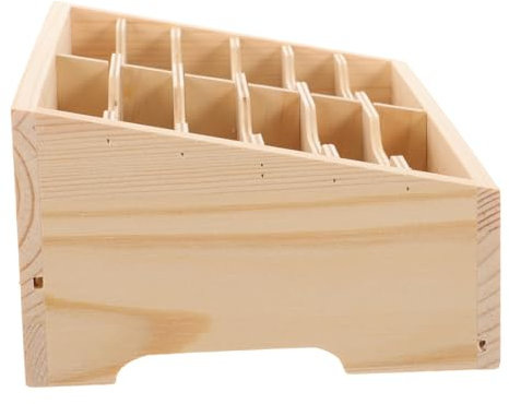 Lurrose Fach-aufbewahrungsboxen Schreibtisch-aufbewahrung Aus Holz Für Die Telefonverwaltung