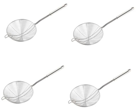 Garneck 2 Piezas cuchara espumadera de alambre colador de fideos de bola de de alimentos colador de espumadera de alambre utensilios cocina acero inoxidable cucharón