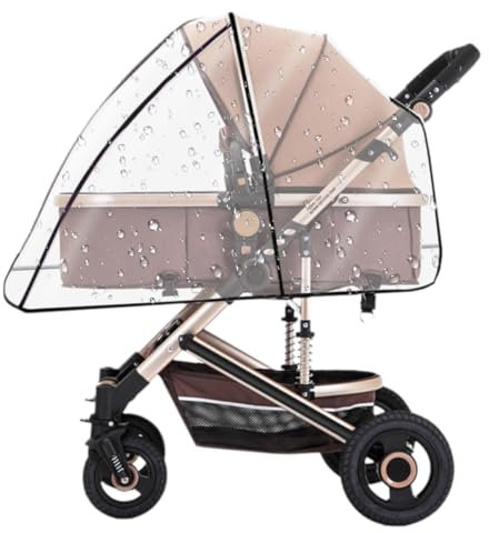 PRAOFRT Universal Regenschutz für Kinderwagen mit Babywanne & Sportsitz Regenschutz kinderwagen Kinderwagen regenschutz Buggy regenschutz