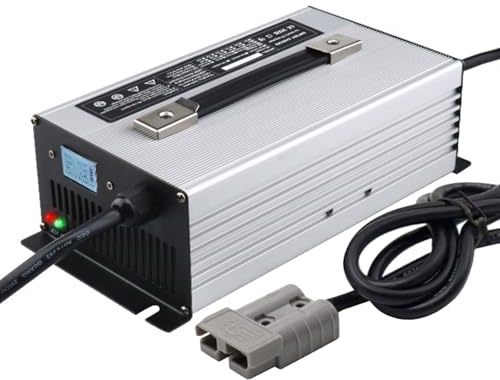HYDTGZ Chargeur de Batterie au Plomb 48 V 25 A pour Chariot Élévateur avec Prise Anderson 50 A/120 A/175 A/350 A pour Chariot Élévateur Électrique, Gerbeur, Machine Laver Voiturette Golf,B,50A