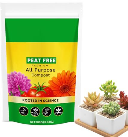 Terriccio Universale Per Piante Da Appartamento,Substrato per Orto e Piante in Vaso - Fertilizzante Naturale Bilanciato per Coltivazione di Ortaggi Piante Grasse Cactus Bonsai e Giardinaggio
