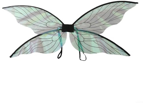 Unique Design Cicada Wings with Elastic Shoulder Straps Great for Costume Parties and Carnival Events (black)