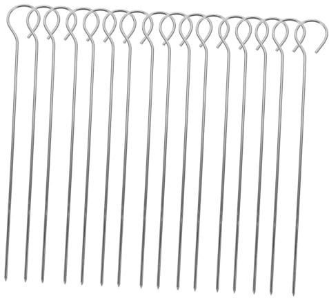 KICHOUSE 50 Pezzi Spiedini in Acciaio Inossidabile Rinforzati Per Barbecue Riutilizzabili Spiedini Per Grigliare Carne e Verdure Accessori Per Barbecue