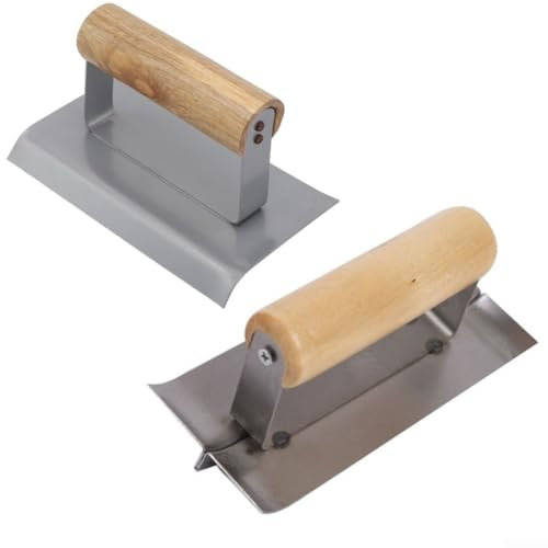 Professional 2pcs Corner Trowel Set for Smooth Cement Edging, Internal and External Use