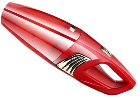 Alipis Aspirateur de Voiture Portable Puissant sans Fil USB Mini Aspirateur Rechargeable pour Nettoyage Voiture et Maison Main Compact Rouge Usage Automobile et Domestique