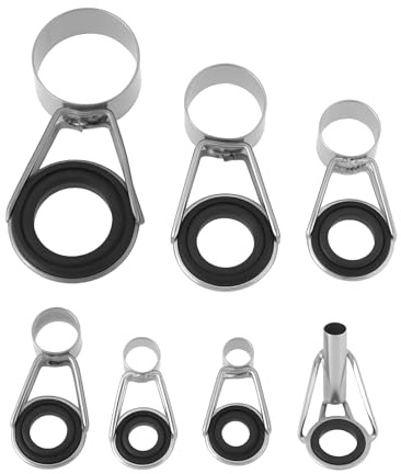 YINETTECH Kit de Reparación de Puntas de Guía para Caña de Pescar 7 Piezas 4 5 6 8 11 15 Y 20 Mm para Accesorios de Caña de Pescar en El Mar