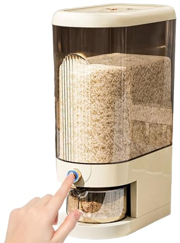 Distributore di riso da 10 kg contenitore di riso sigillato secchio di distributore di cereali a capacità a prova di umidità per casa