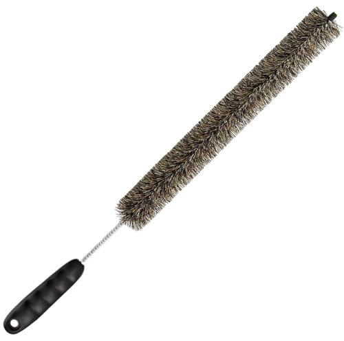 Brosse de nettoyage pour radiateur, fine et longue, 81 cm, brosse à poils souples pour nettoyage de radiateur, brosse à poussière flexible pour nettoyeur de chauffage Dr &