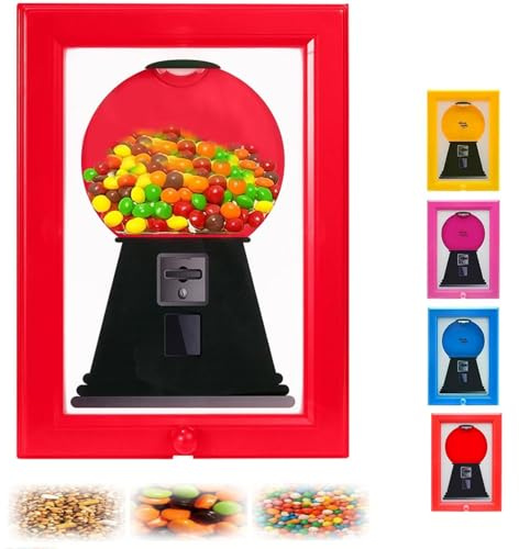 Cornice Portafoto Con Dispenser Di Caramelle, Grazioso Dispenser Di Caramelle Da Appendere, Da Appendere Al Muro, Da Appoggiare Sul Tavolo, Cornici Portafoto Con Dispenser Red