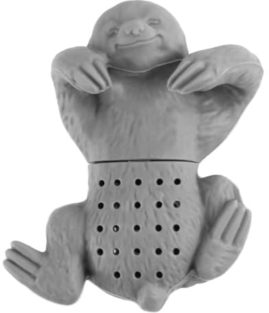 Infuseur à thé amusant en silicone avec motif animal mignon - Boule réutilisable avec filtre en maille fine - S'adapte à la plupart des casseroles et tasses - Cadeau idéal pour les amoureux