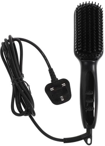 Cabilock Lisseur à Barbe Et Peigne Électrique Multifonction Taille Moyenne Réglable 6 Niveaux Pour Hommes Barbes Et Cheveux Voyage Usage Domestique Écran Lcd