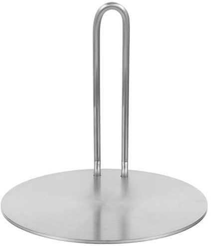 Lurrose Plaque D'adaptation en Acier Inoxydable avec Diffuseur de Chaleur et Poignée Amovible, Diamètre 16 Cm, pour Plaque à Induction et Cuisinière à Gaz, Accessoire Multifonction