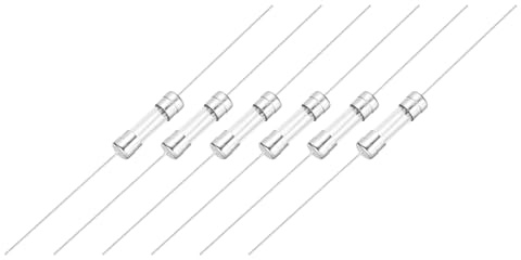 QUARKZMAN 6 Stück 15A Glassicherung, 5mm x 20mm Feinsicherungen Träge Auslösecharakteristik Sicherung für Haushaltselektronik