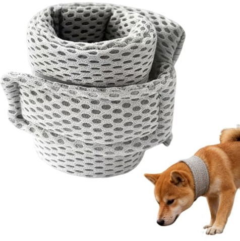 Hundhalsband, bekvämt, mjukt, justerbart, tvättbart nät – mjukt skyddskone för återhämtning, för husdjur, valpar, kattungar, små raser, huvud, hals,
